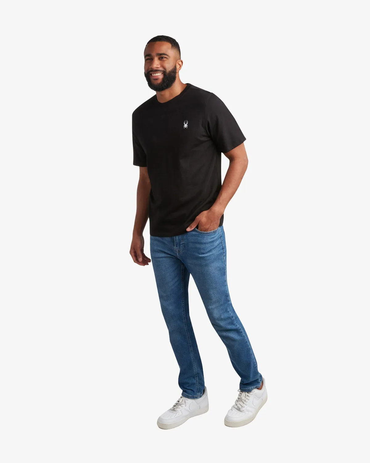 Spyder Mountain t-skjorte herre Black bomullsblanding