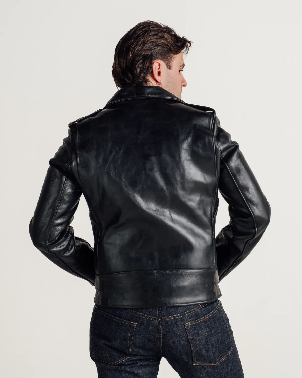 Schott NYC Perfecto P613S skinnjakke burgunder kraftig