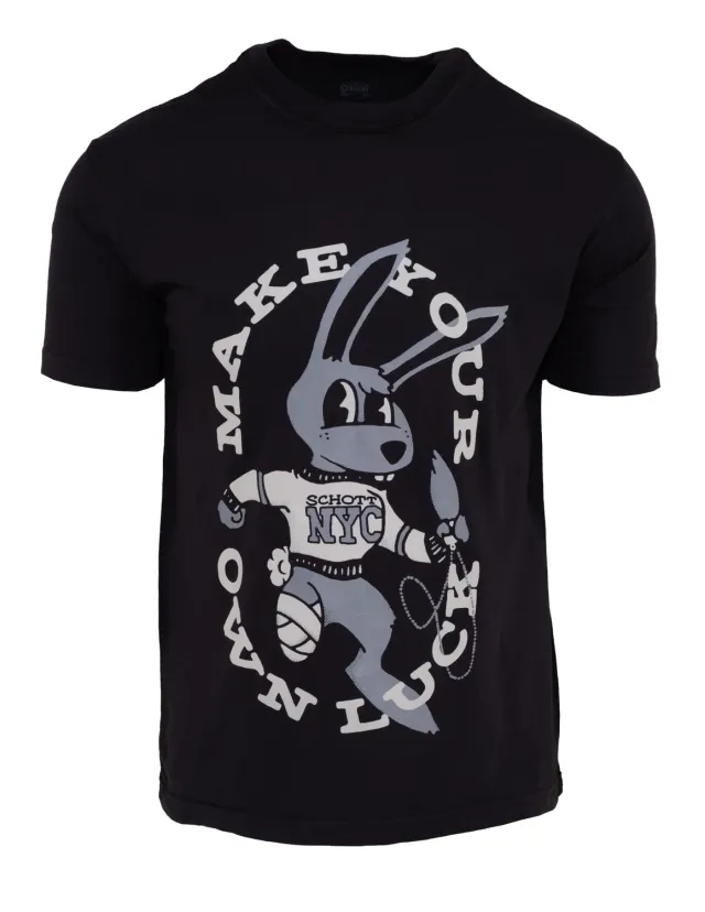 Schott NYC TRFOOT t-skjorte Vintage vasket look