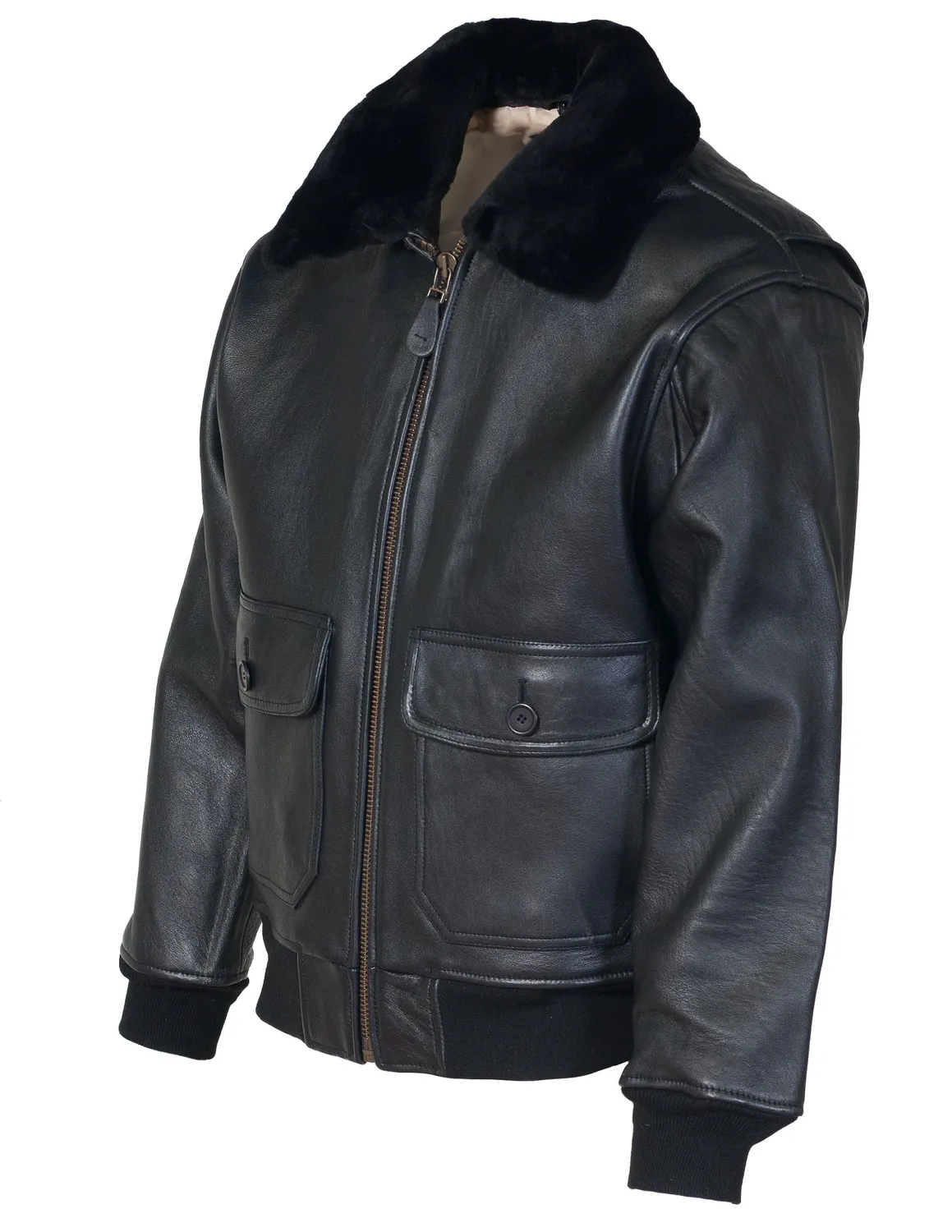 Schott NYC G1S flyjakke antique lammeskinn