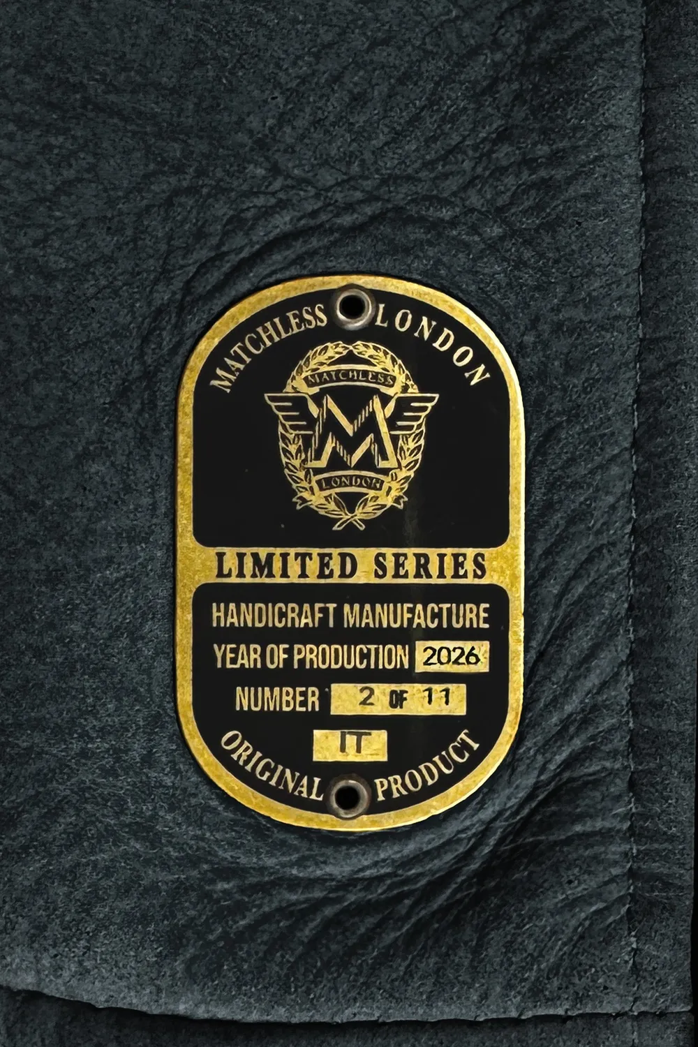 Matchless Walking Out Blazer skinnjakke avio nubuck