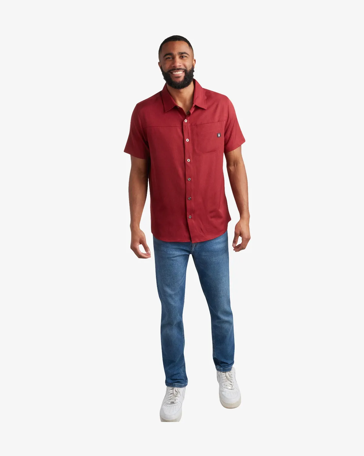Spyder Mini Stripe Polo piké herre rød stripet