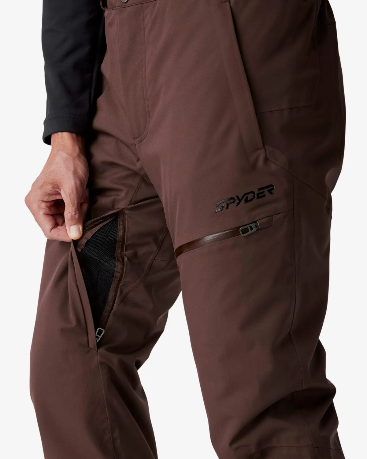 Spyder Dare skibukse herre Mocha vanntett 30K