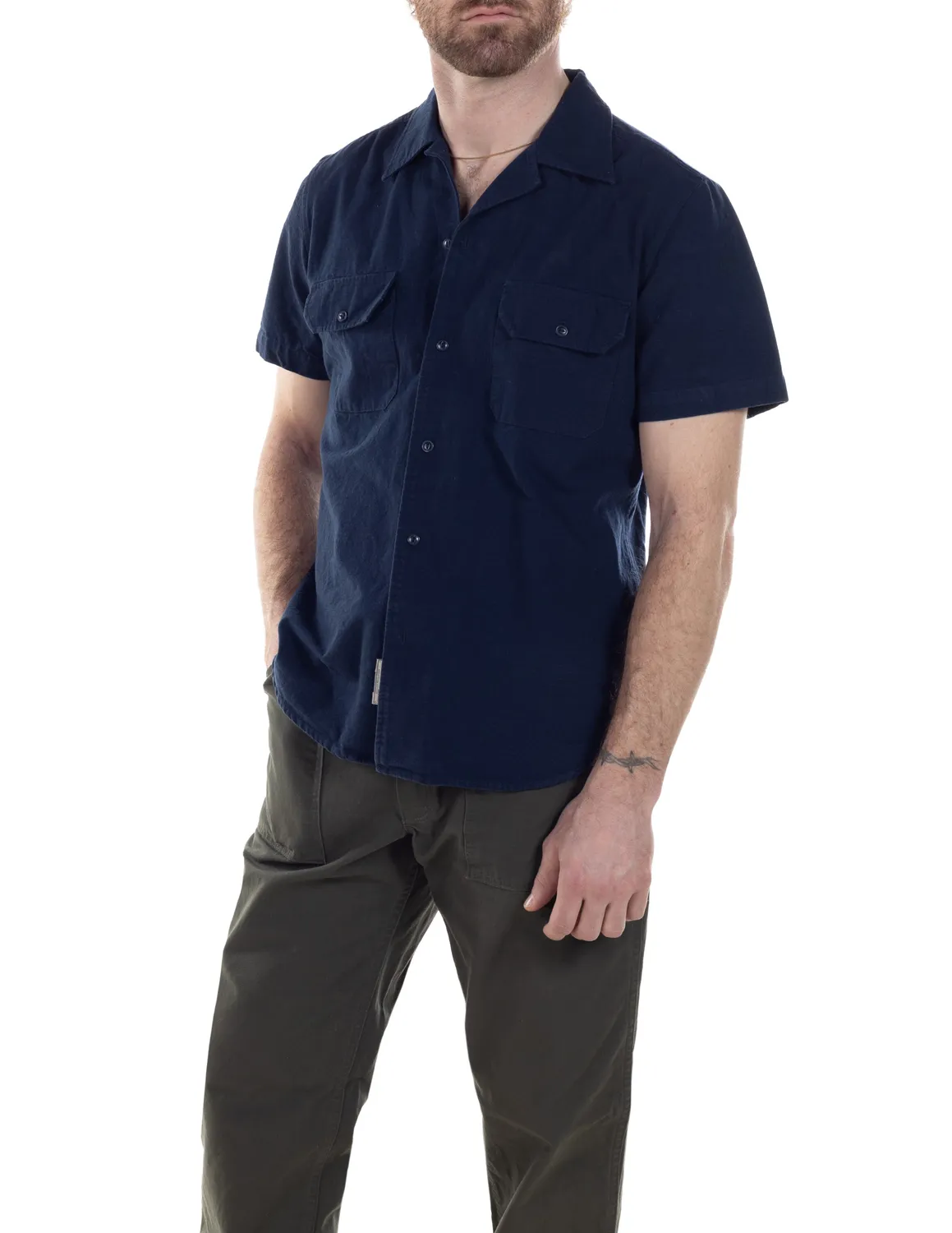 Schott NYC SH2206 arbeidsskjorte oransje M