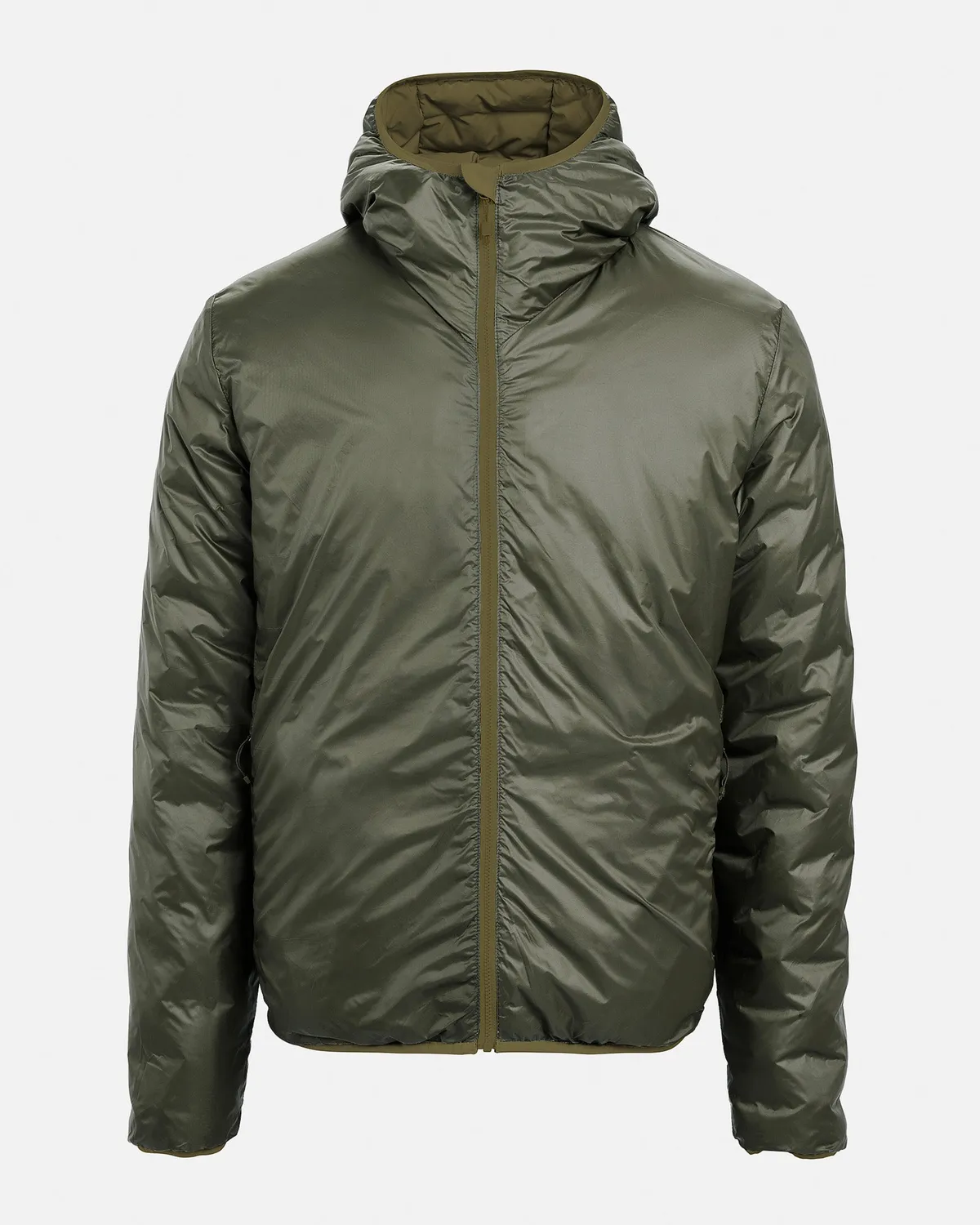 The Mountain Studio D-3 RL Reversible Light Hood dunjakke Winter Moss