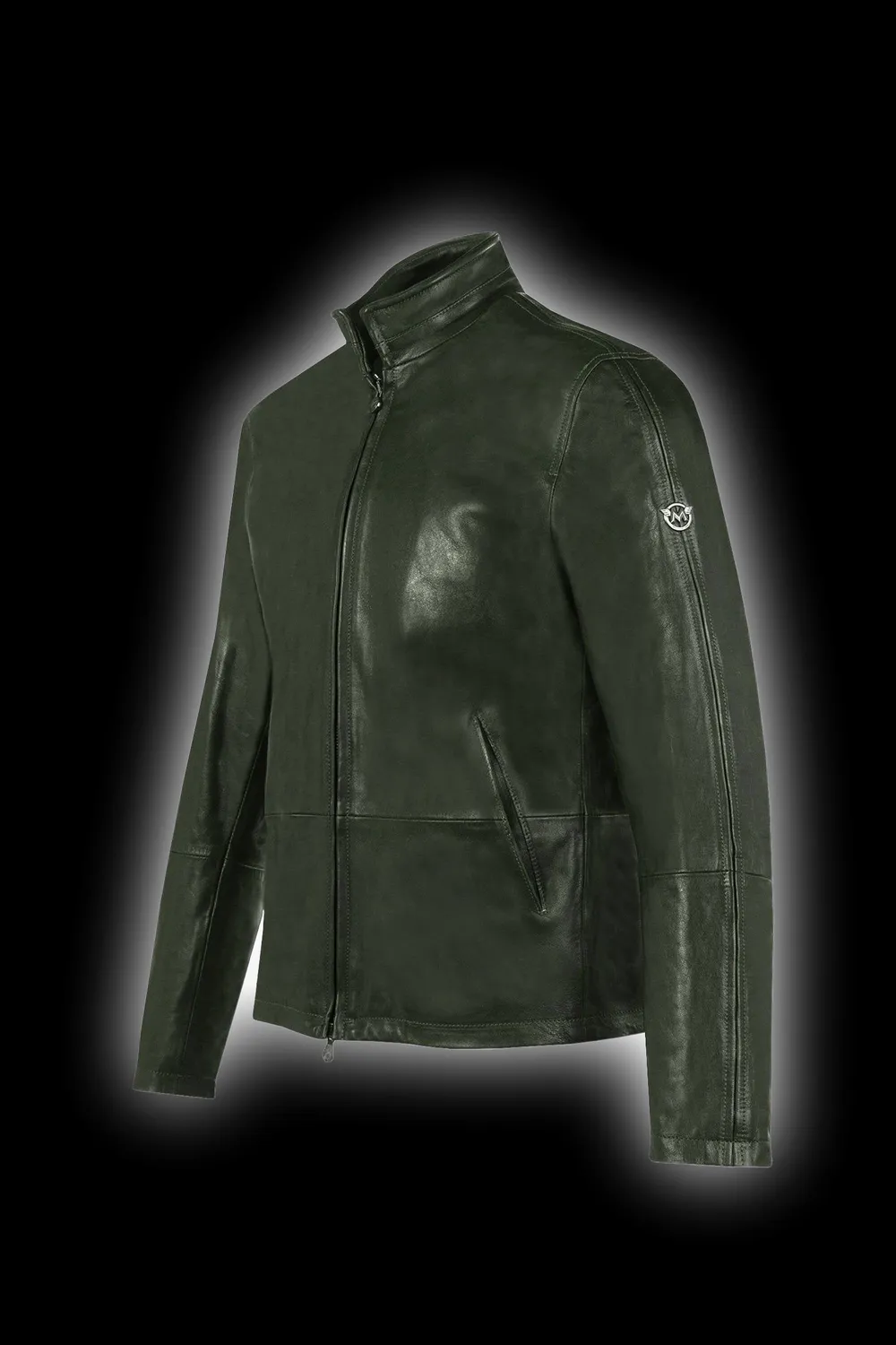 Matchless Mission Action Blouson skinnjakke british green nappa