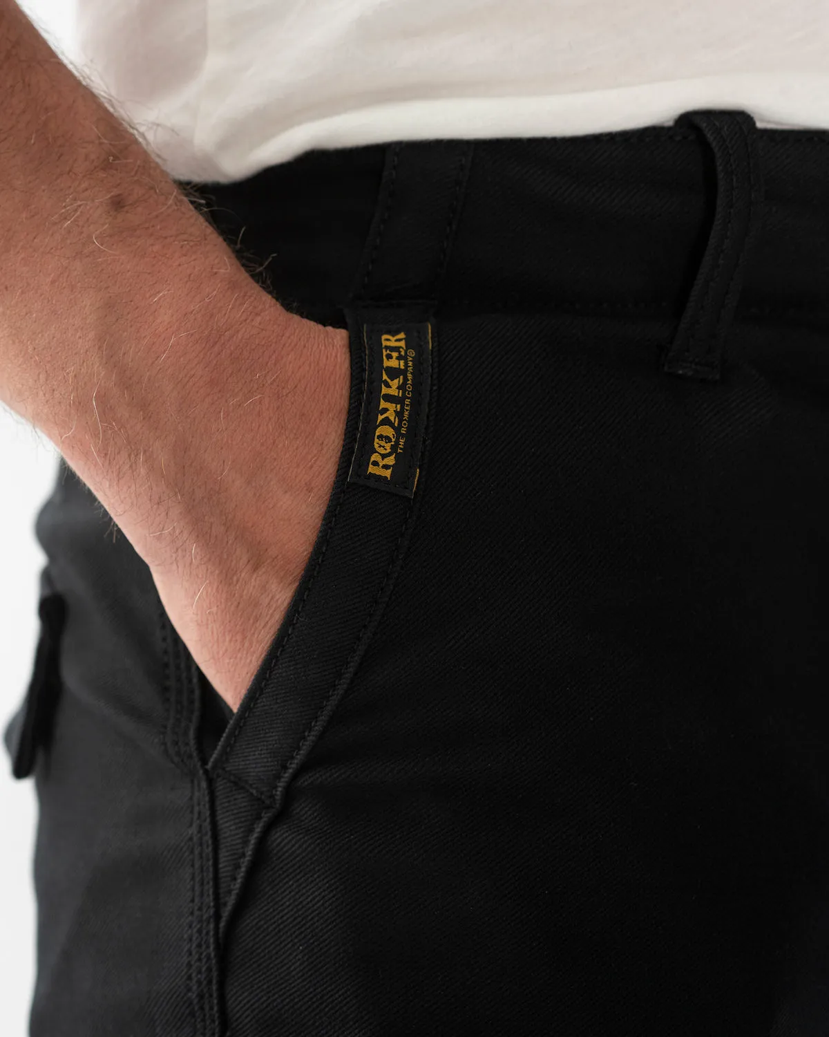Rokker Black Jack II motorsykkeljeans grå stretch