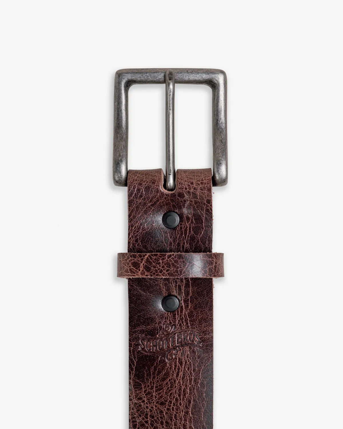 Schott NYC BLT71 lærbelte brun vintage