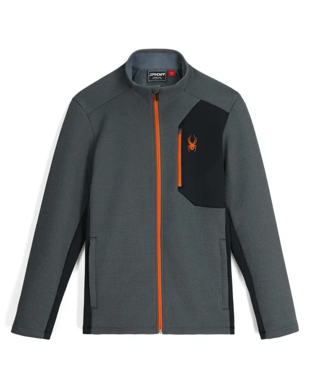 Spyder Bandit Full Zip fleecejakke slate blue M til ski