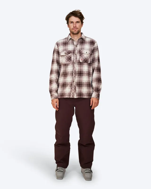 The Mountain Studio G-12 skjorte fudge rutet microfleece
