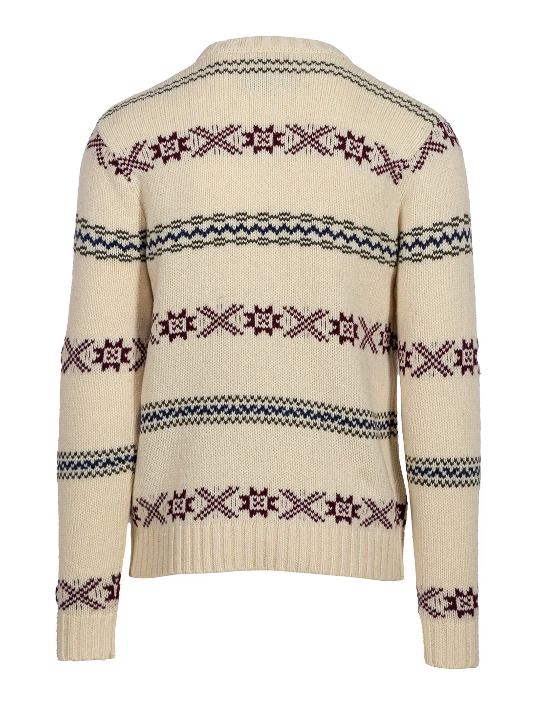 Schott NYC SW2360 ullgenser Off White norsk mønster