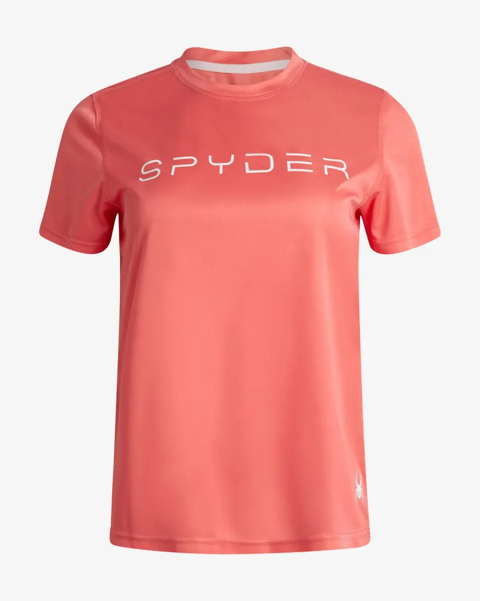Spyder Short Sleeve t-skjorte dame peach bud lett