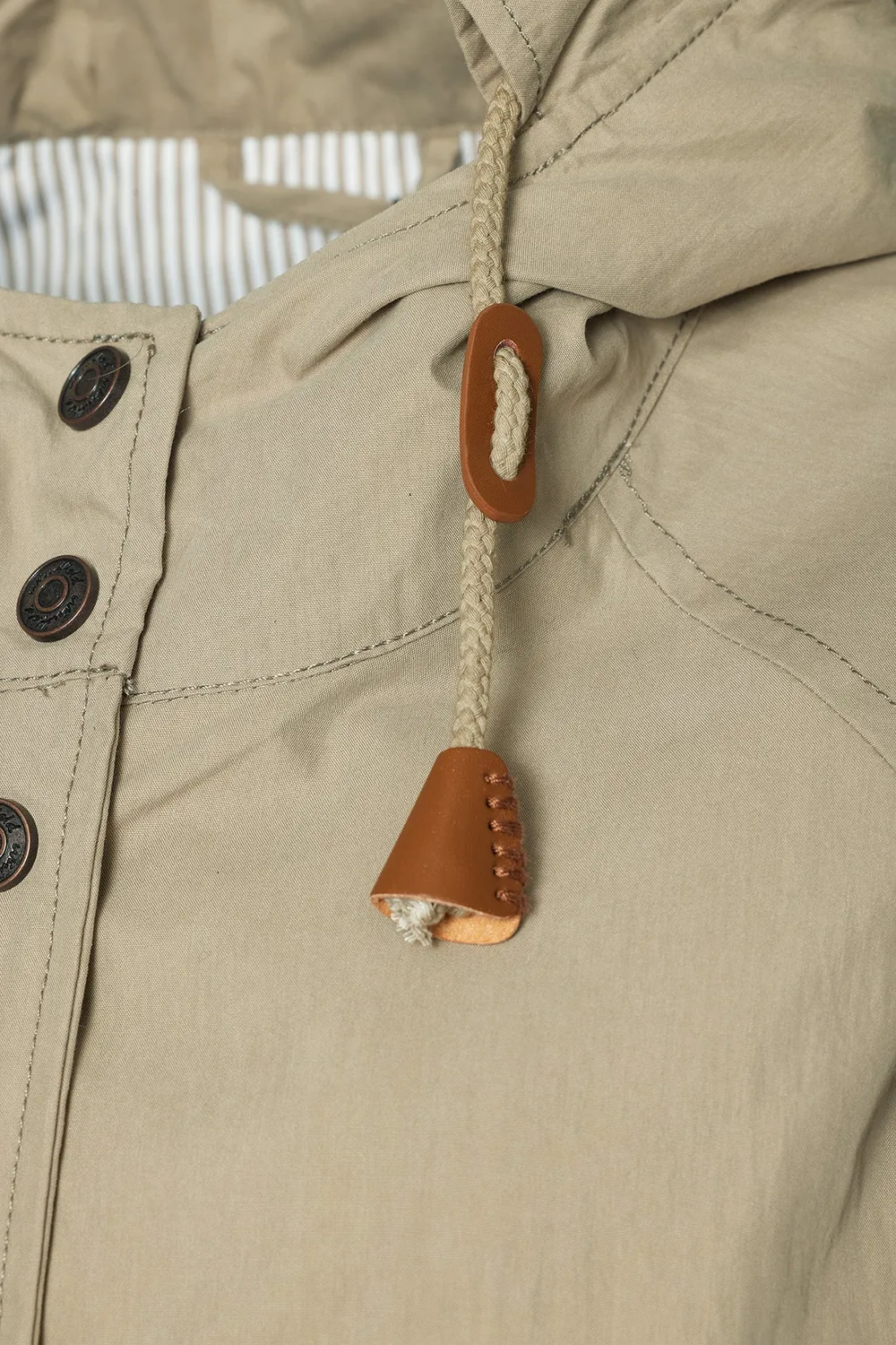 Windfield Danwear Isabella vårjakke taupe stone bomull