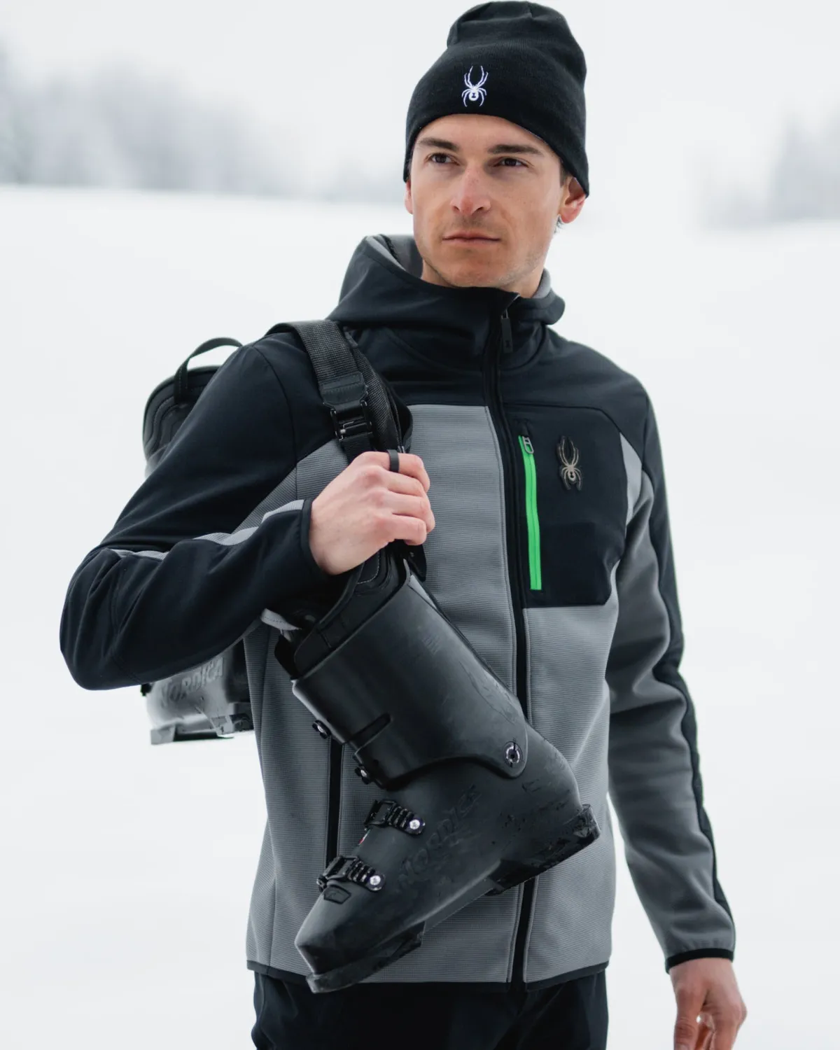 Spyder Web Shellfleece jakke herre Storm 20K