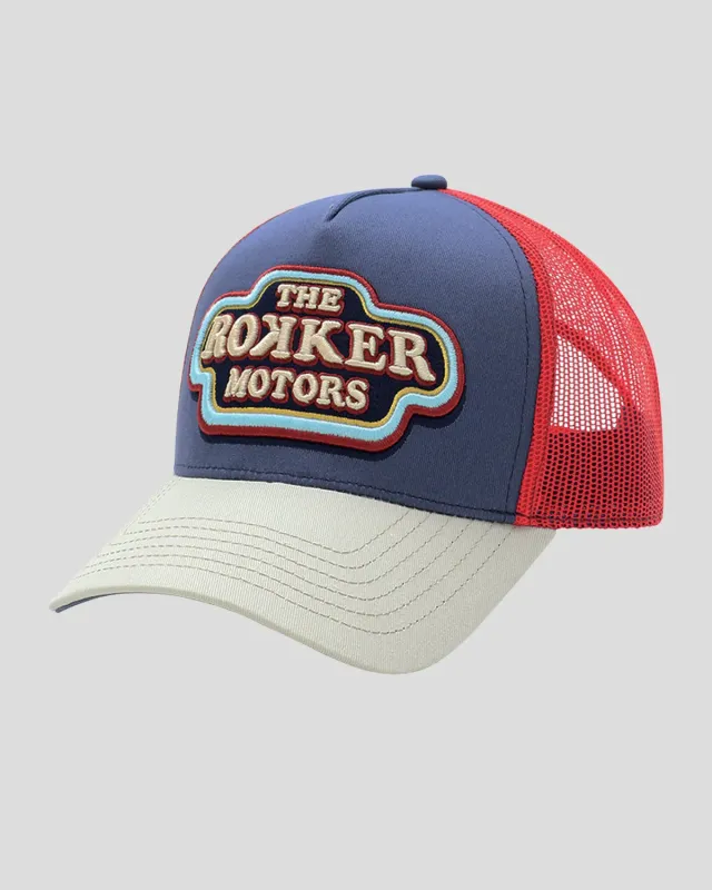 Rokker 70's Trukker caps mørkeblå justerbar