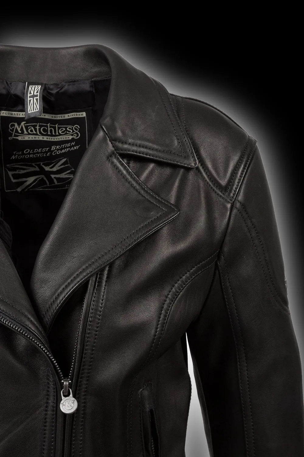 Matchless Chelsea Biker Blouson skinnjakke antikk dame