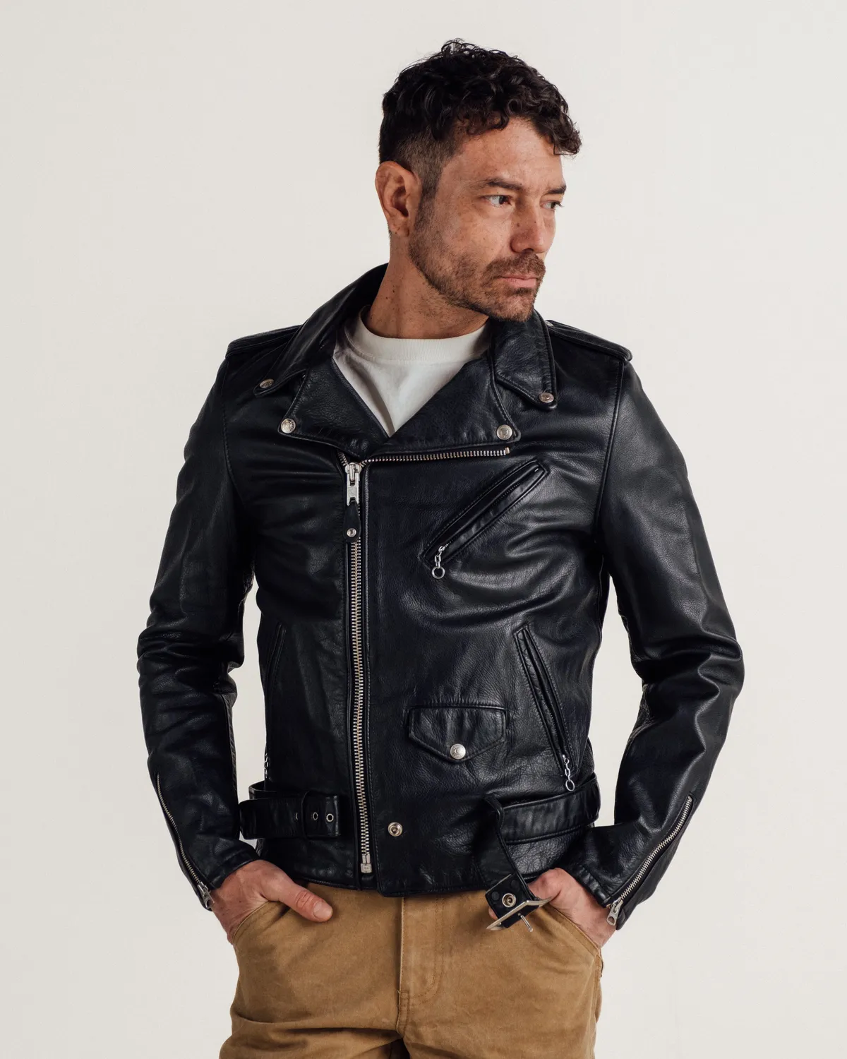 Schott NYC 626VN Perfecto skinnjakke svart motorsykkel