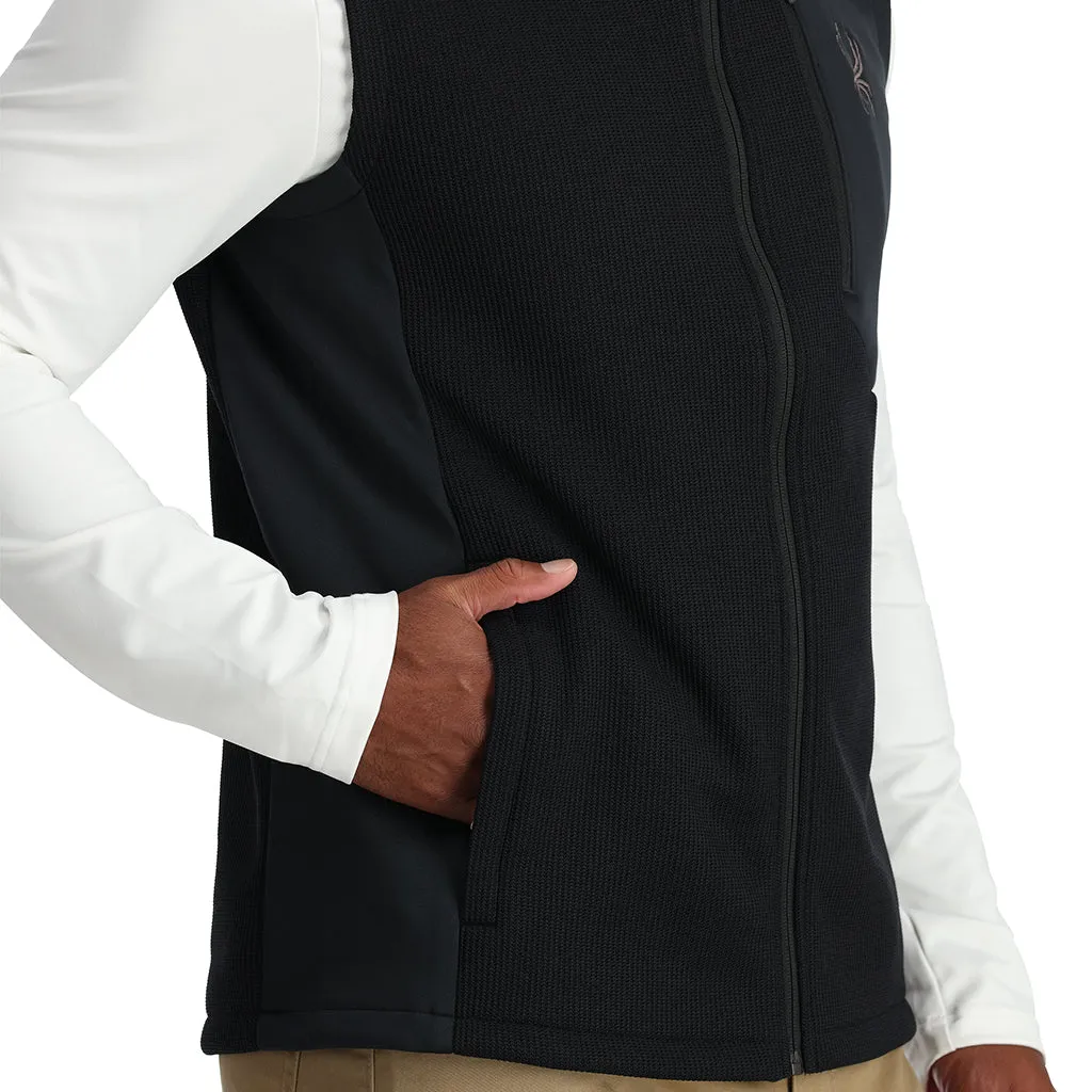 Spyder Bandit vest herre Black fleecefôret
