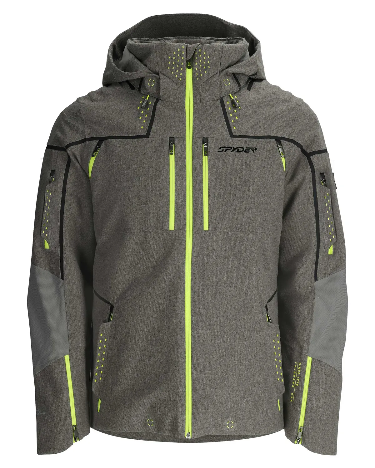 Spyder Pinnacle skijakke herre slate blue vindtett