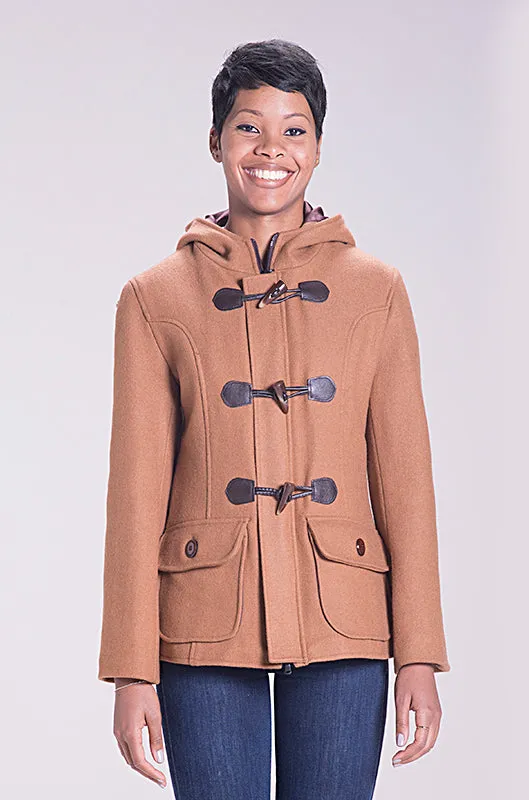 Schott NYC DU732W dufflecoat chestnut ull dame