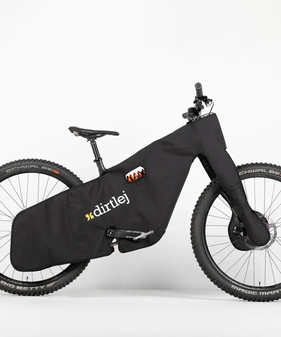 dirtlej bikeprotection bikewrap mtb sykkeltrekk polstret