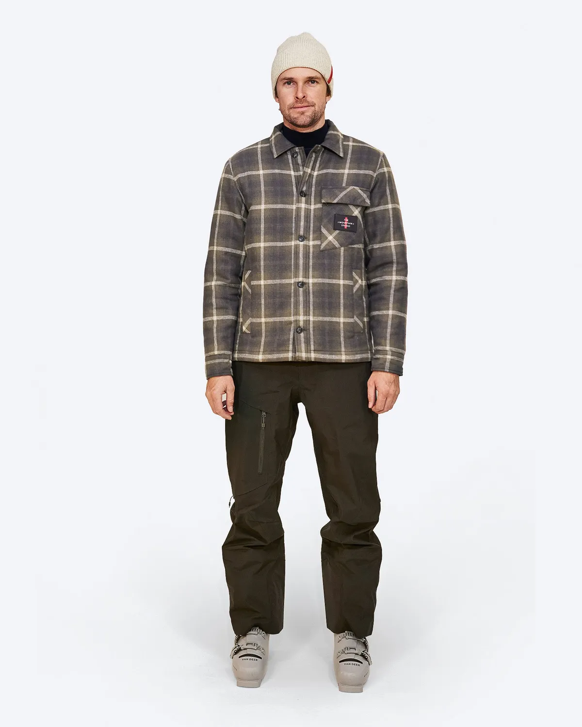 The Mountain Studio G-3 overskjorte flanell Peat