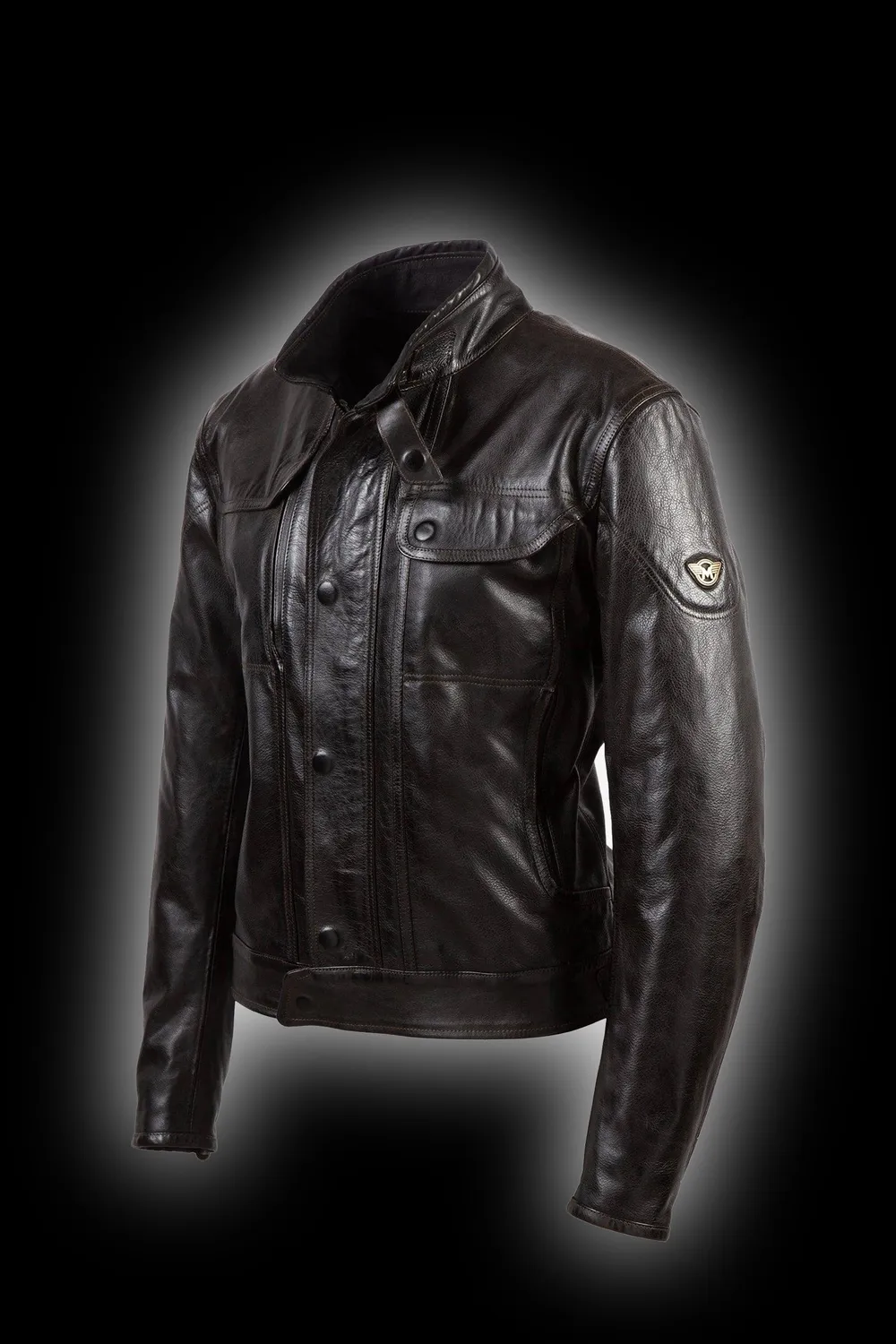Matchless Kensington Blouson skinnjakke antique black nubuck