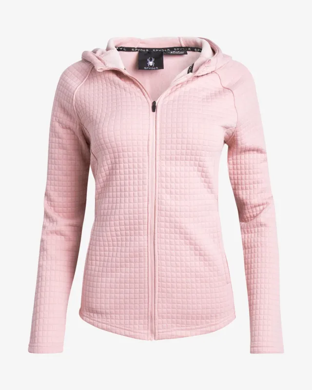 Spyder Mink Fleece Zip genser dame myk vindtett