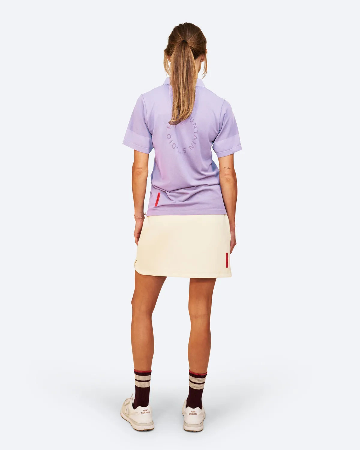 The Mountain Studio Q-10 W polo Lavender Aura tech