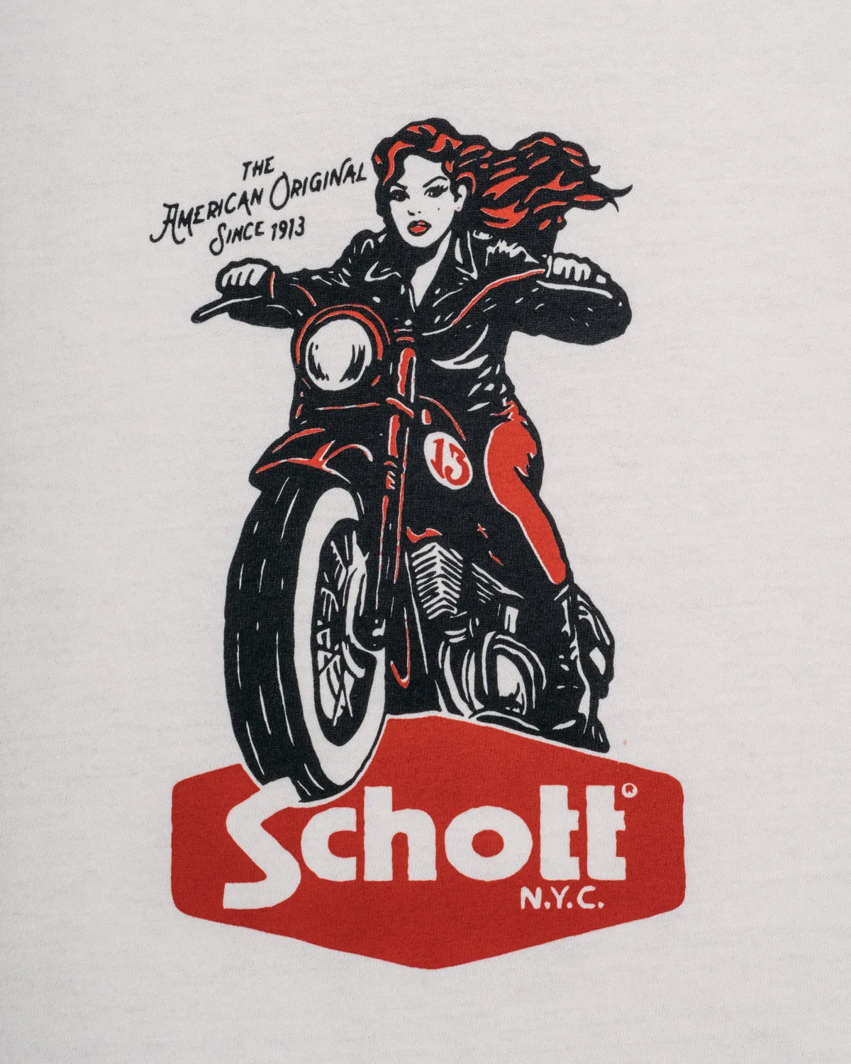 Schott NYC TGALW t-skjorte off white gal