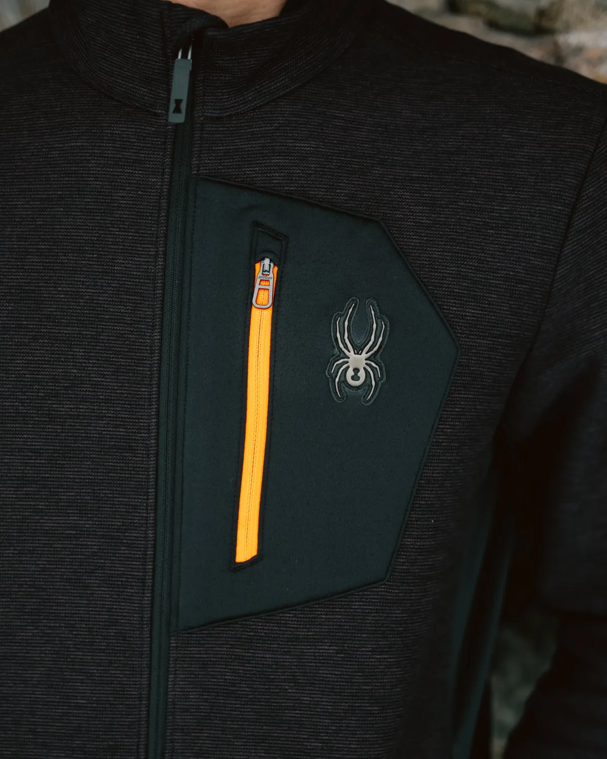 Spyder Bandit fleecejakke mocha melange DWR