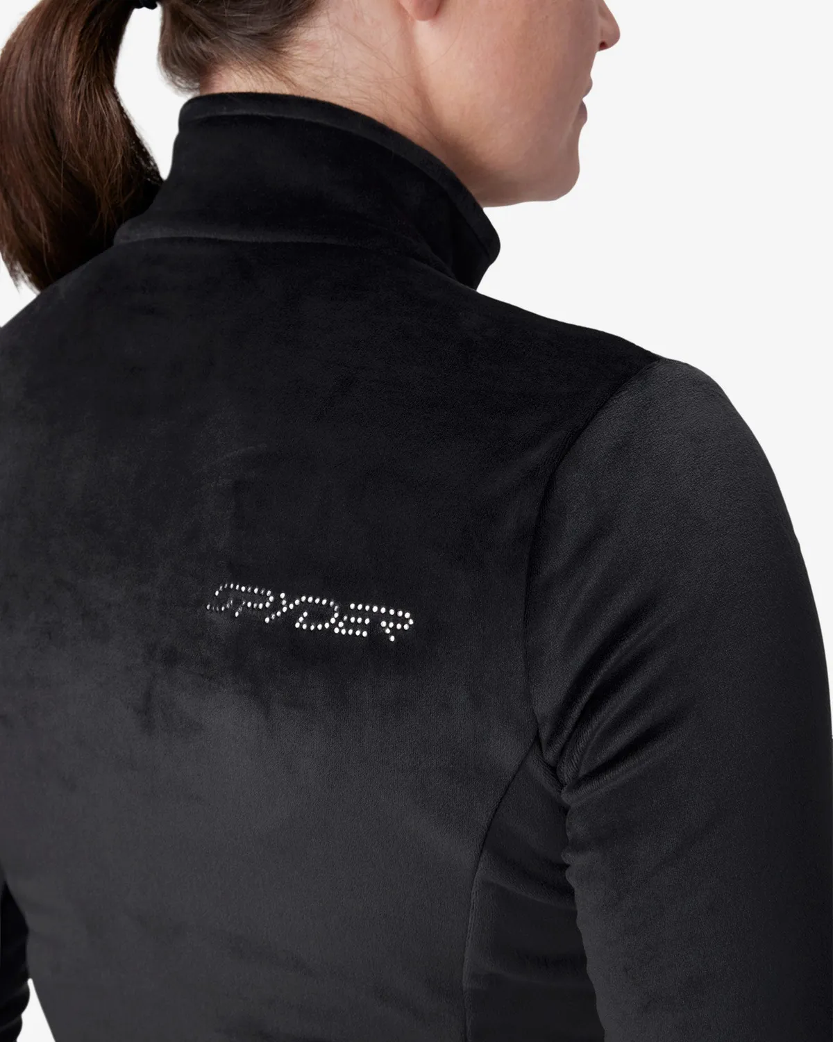 Spyder Shimmer Bug fleecegenser dame svart velour