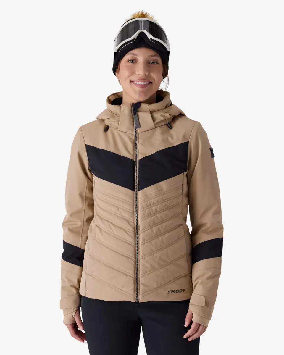 Spyder Primrose skijakke dame Tan vanntett 30K