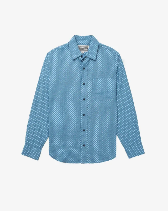 Schott NYC SH2516 arbeidsskjorte Light Blue