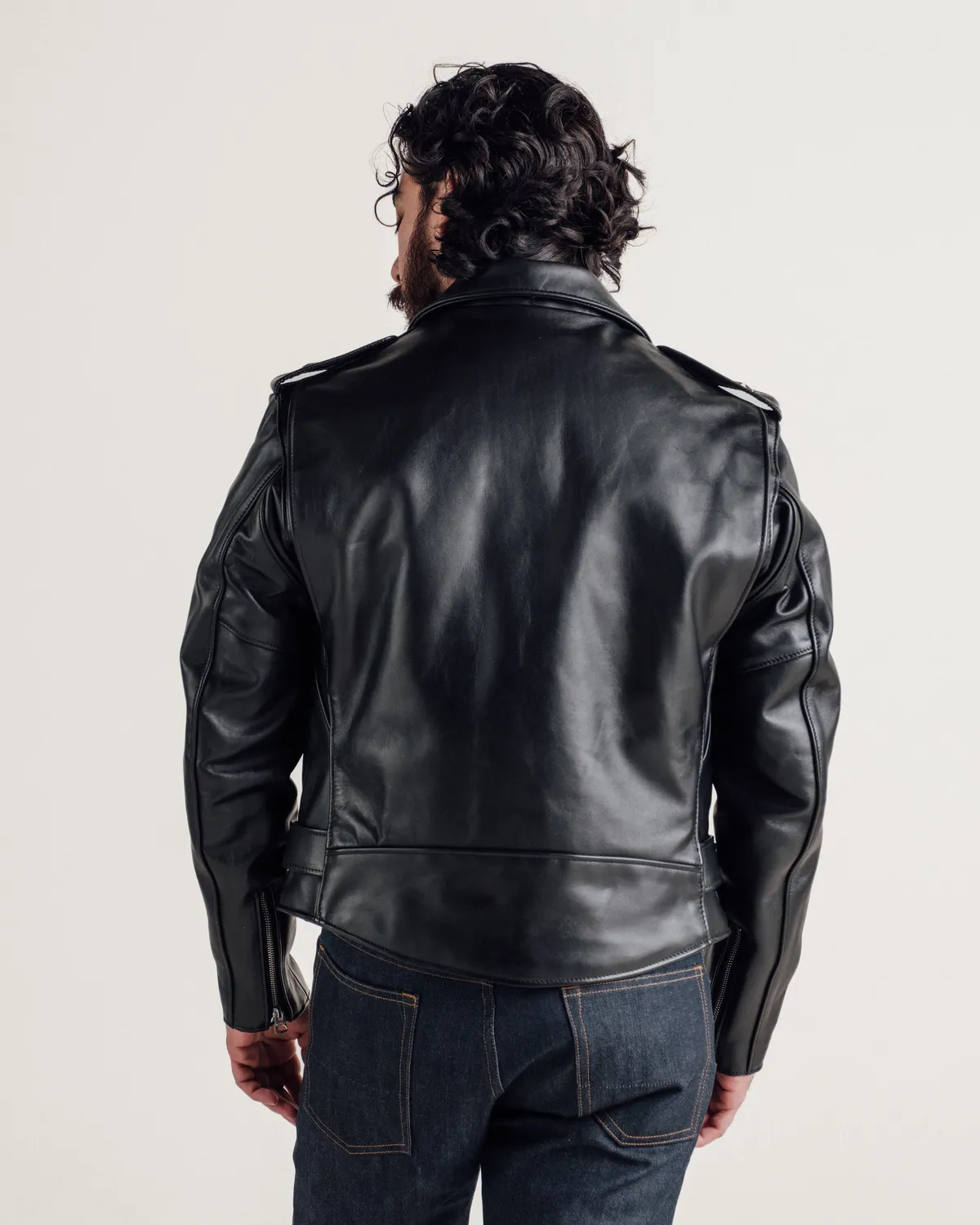 Schott NYC Perfecto 613 motorsykkeljakke svart oksehud