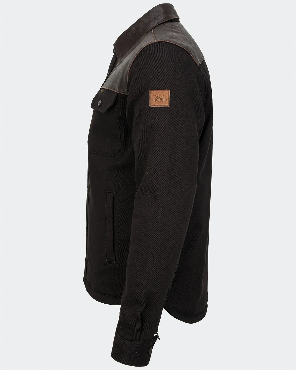 Rokker Bozeman Rider Shirt svart skinn AAA M