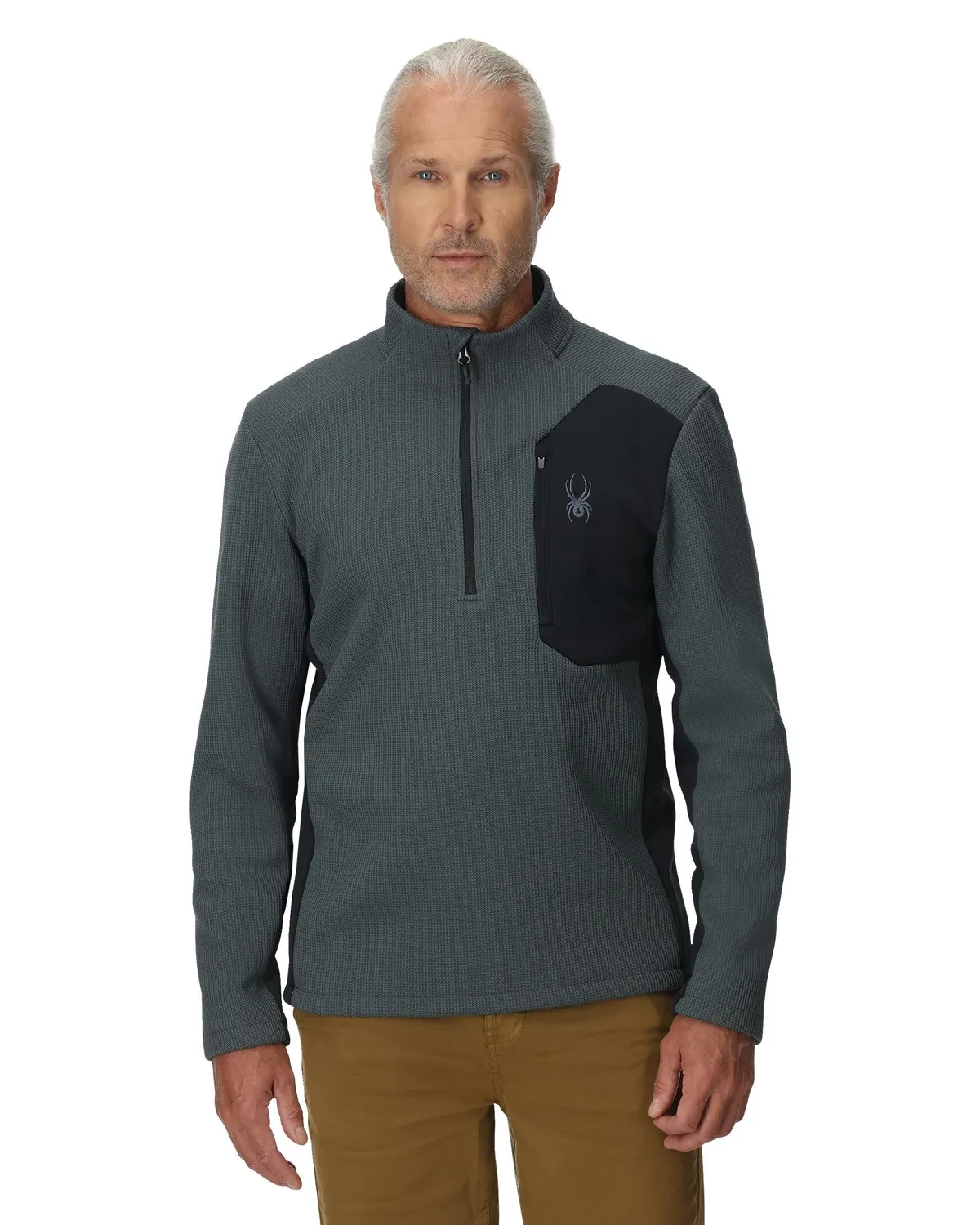 Spyder Bandit half-zip jakke herre slate blue fleece