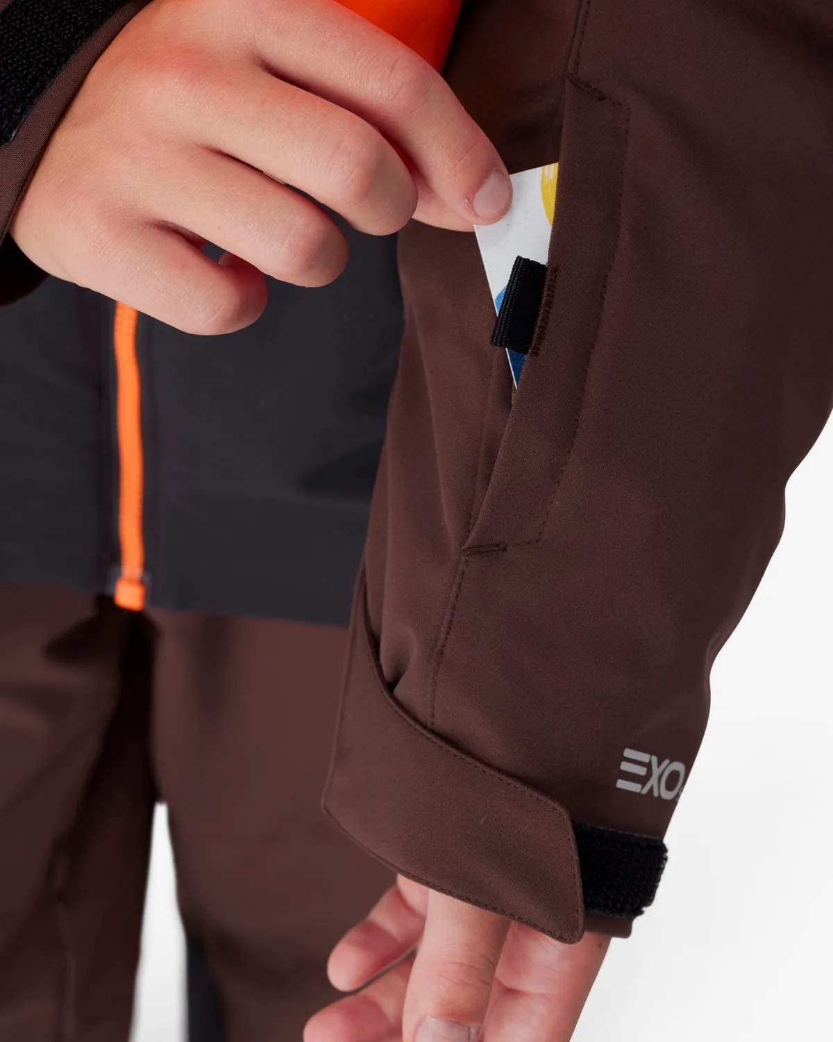 Spyder Slash skijakke gutt mocha vanntett 10K