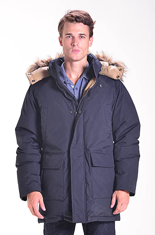 Schott NYC 9156D dunparka svart hette avtakbar