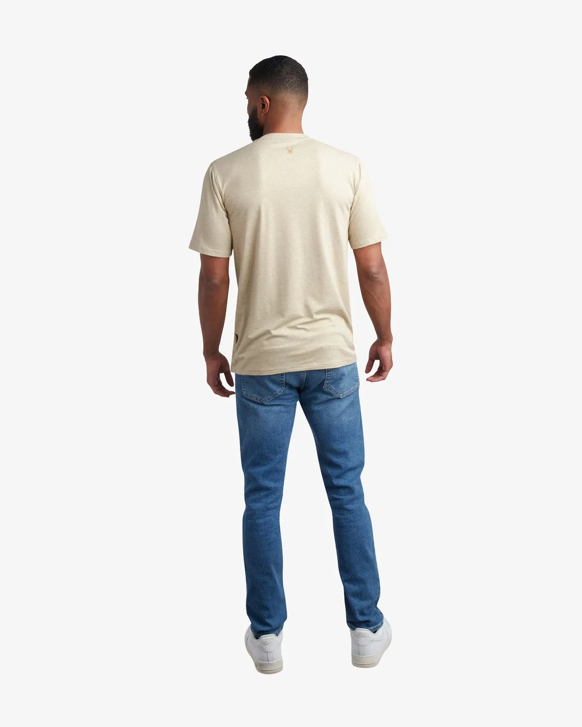 Spyder Wordmark t-skjorte herre stone stretch