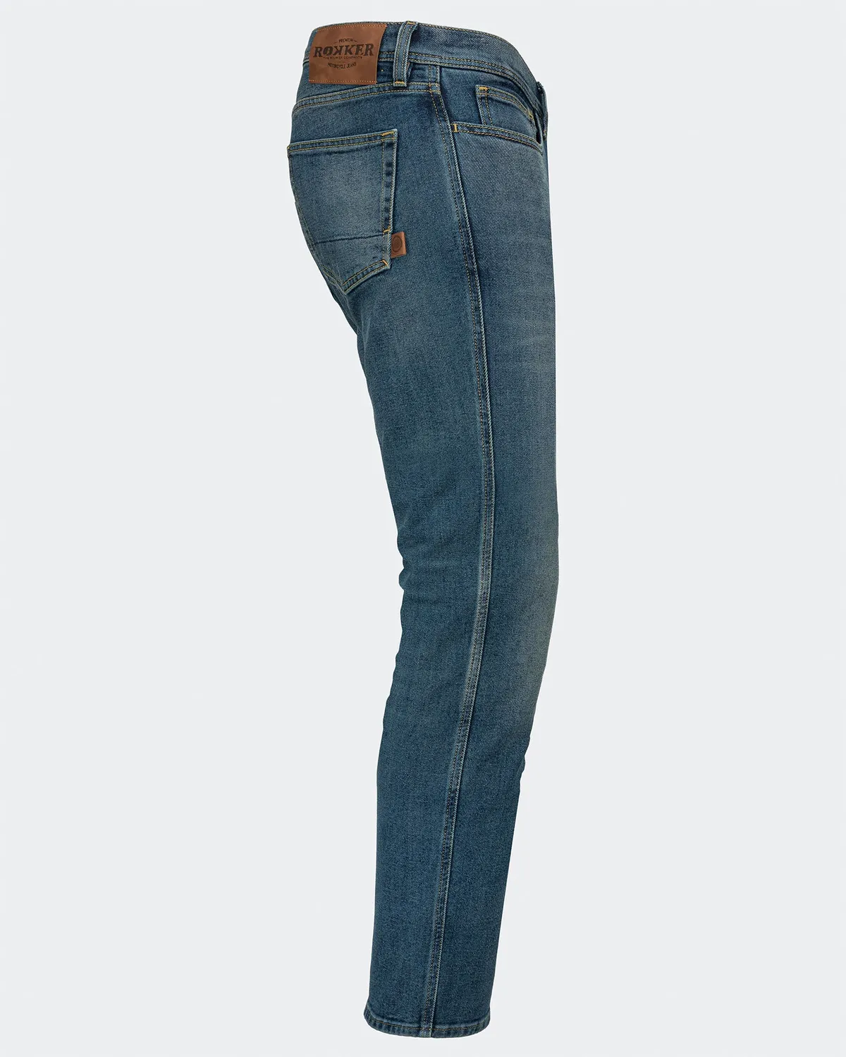Rokker Hunter motorsykkeljeans blå straight AA