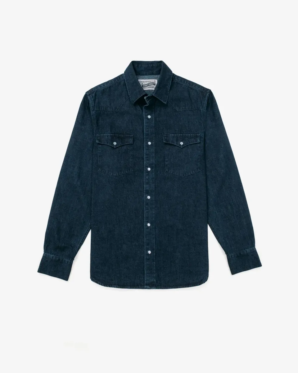 Schott NYC SH2532 denimskjorte indigo bomull