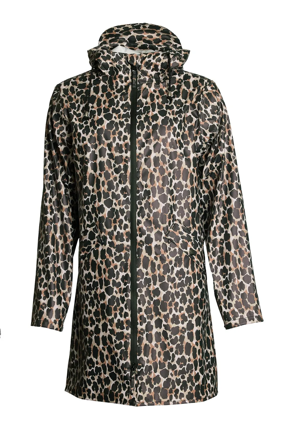 Windfield Liesa regnjakke dame leopard vanntett