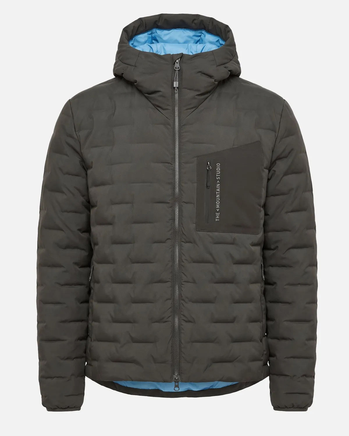 The Mountain Studio D-3 RL dunjakke herre Peat-Niagara vendbar