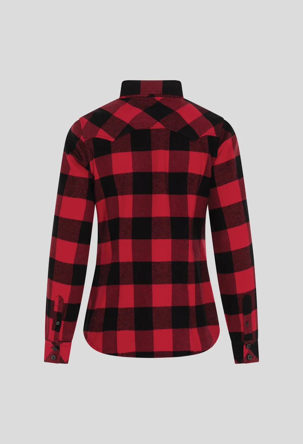 Rokker Denver Shirt flanellskjorte dame rød/svart