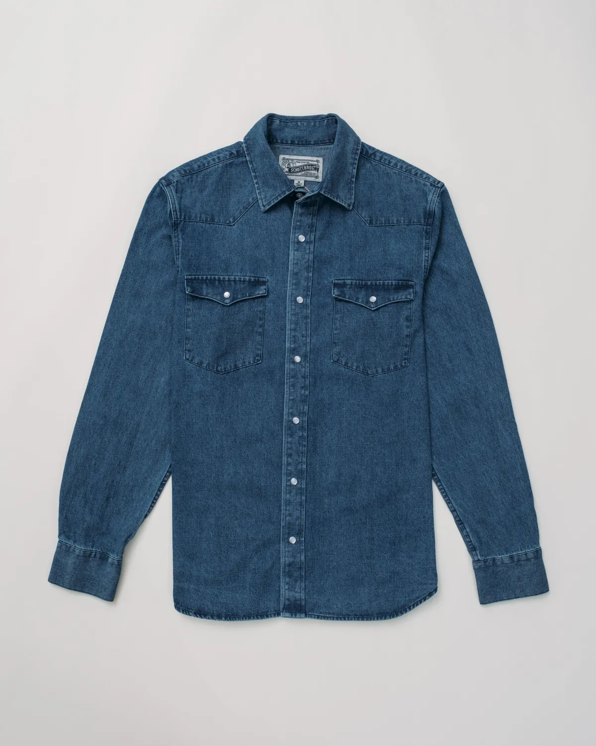 Schott NYC SH2532 denimskjorte indigo bomull
