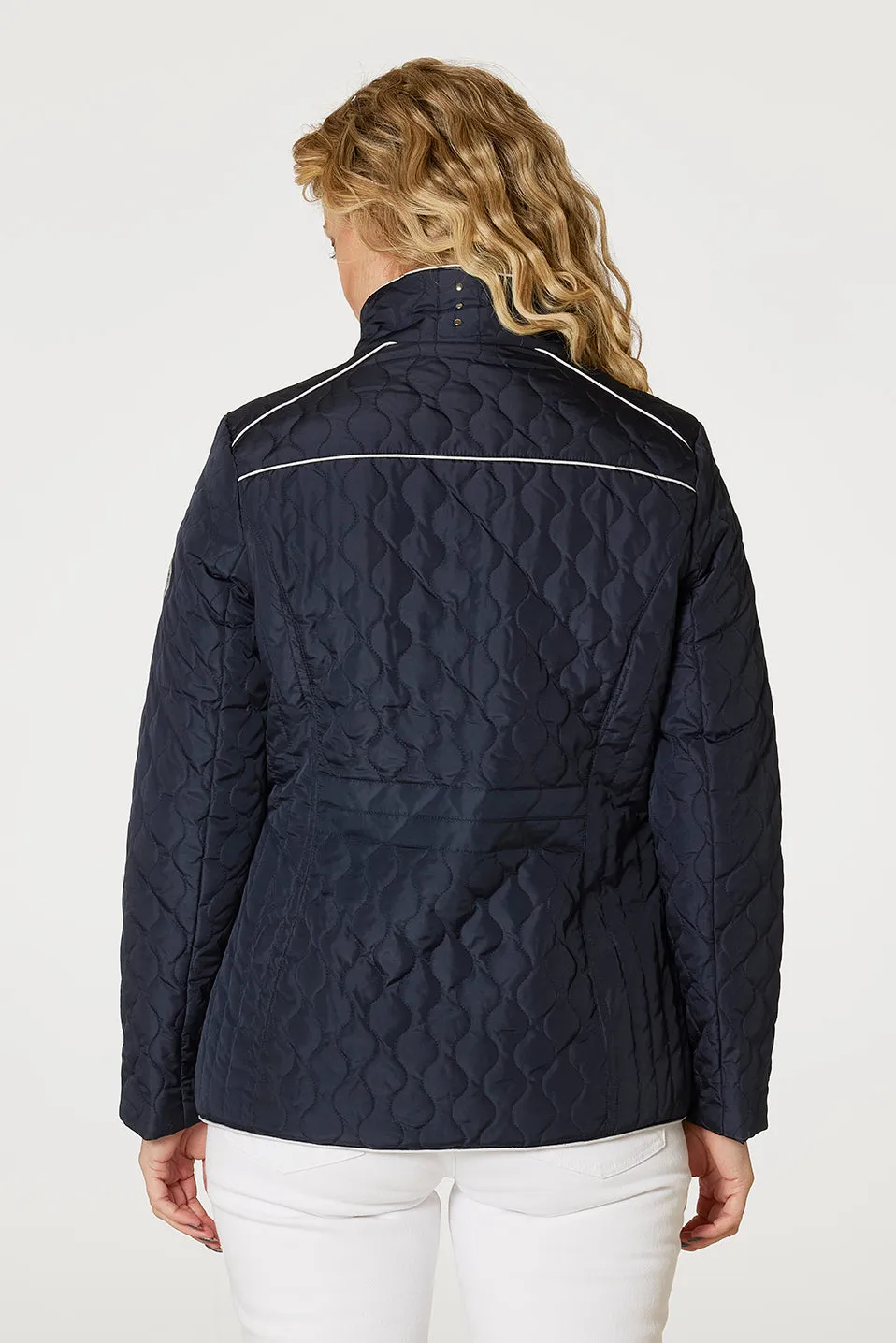 Danwear Belis overgangsjakke marineblå quiltet