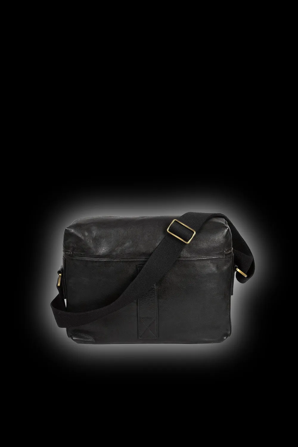 Matchless Military Postman skulderveske sort nubuk