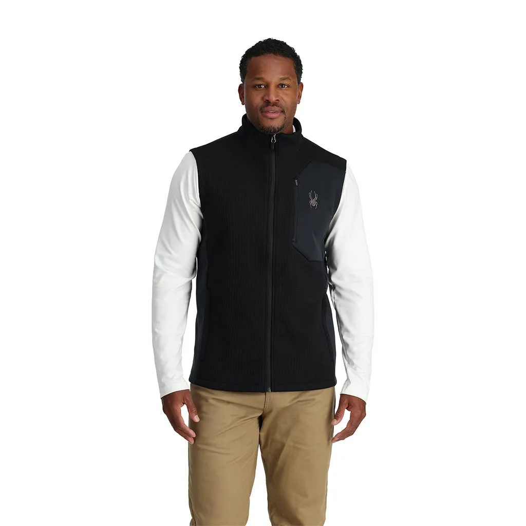 Spyder Bandit vest herre Black fleecefôret