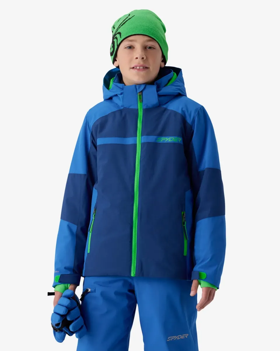 Spyder Challenger skijakke gutt Indigo vanntett 10K